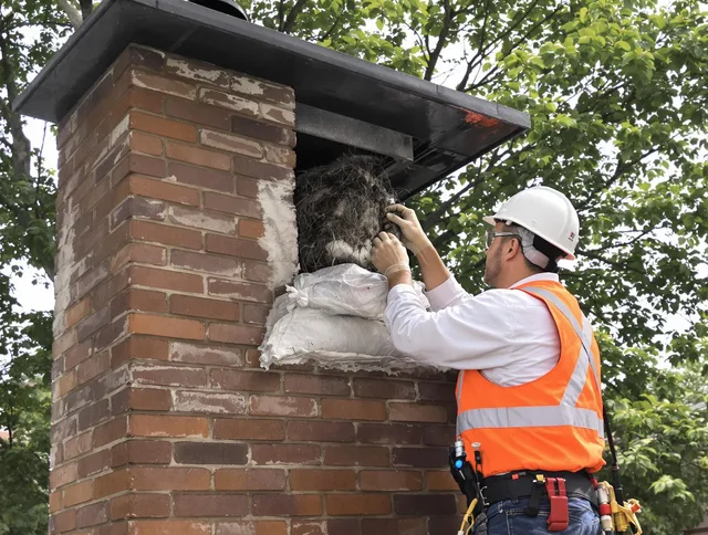 Humane removal of debris and animals by Tustin Chimney Sweep in Tustin, CA