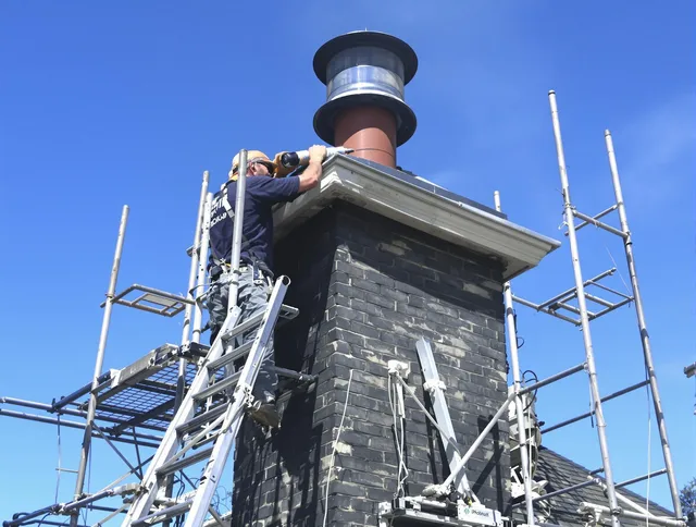 Sturdy chimney crown finished by Tustin Chimney Sweep in Tustin, CA