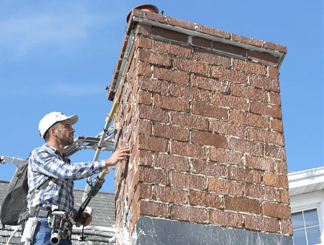 Brickwork for a chimney rebuild by Tustin Chimney Sweep in Tustin, CA