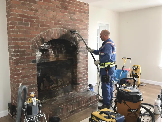 Tustin Chimney Sweep expert performing detailed chimney sweep in Tustin, CA