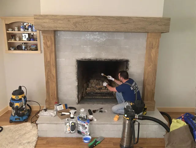 Detailed creosote removal process by Tustin Chimney Sweep in Tustin, CA