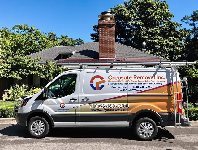 Tustin Chimney Sweep technician removing creosote safely in Tustin, CA